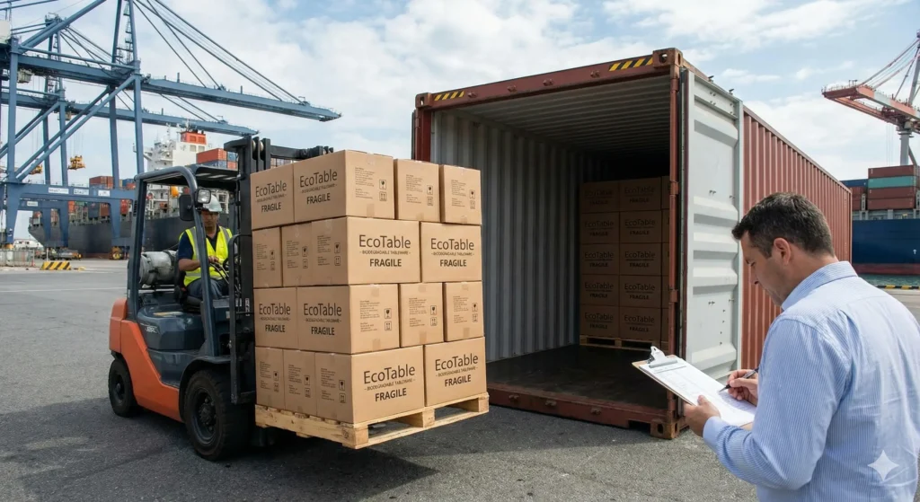 How to Maximize Container Load When Importing Biodegradable Tableware (2026)